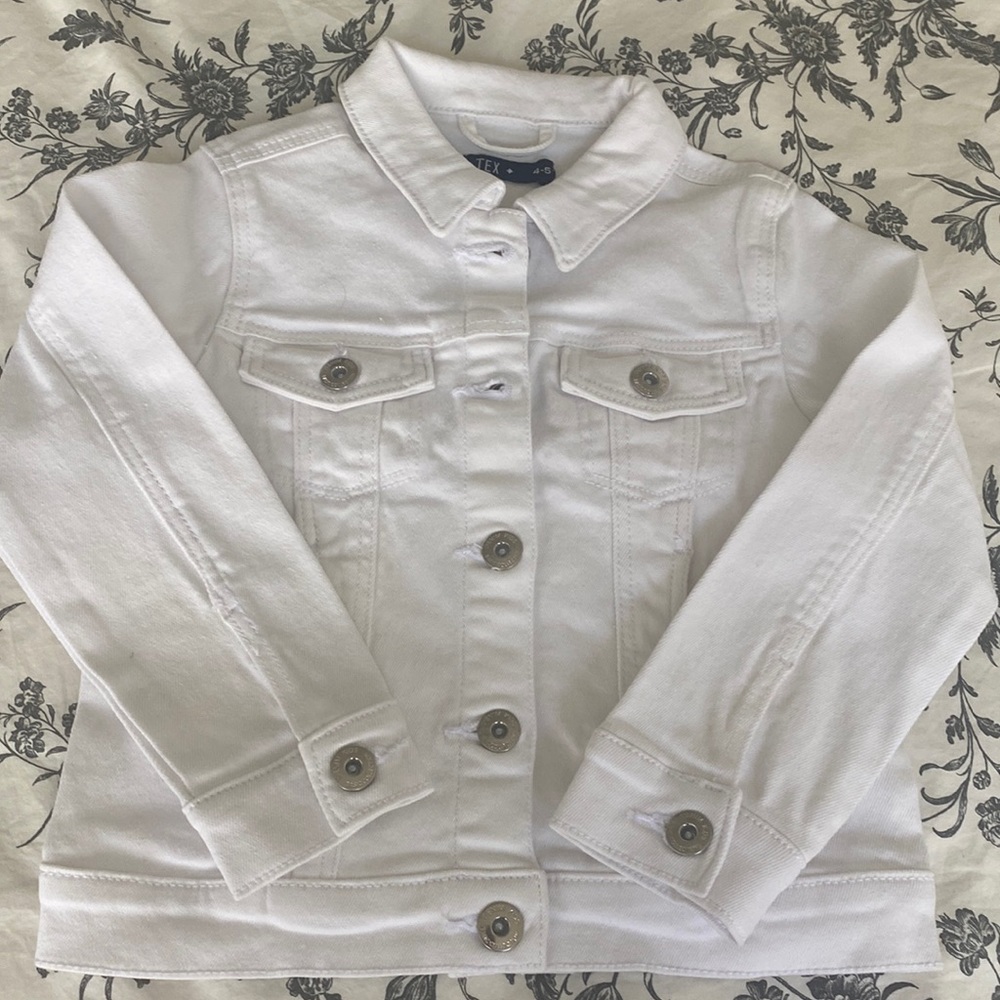 Jean jacket, white, Tex (french brand), 4-5y